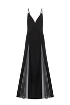 Fitted Adelina maxi dress front view