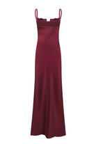 Tulip maxi dress with tulip-shaped decorated cups back view