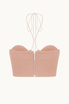 Gwen peach top back view