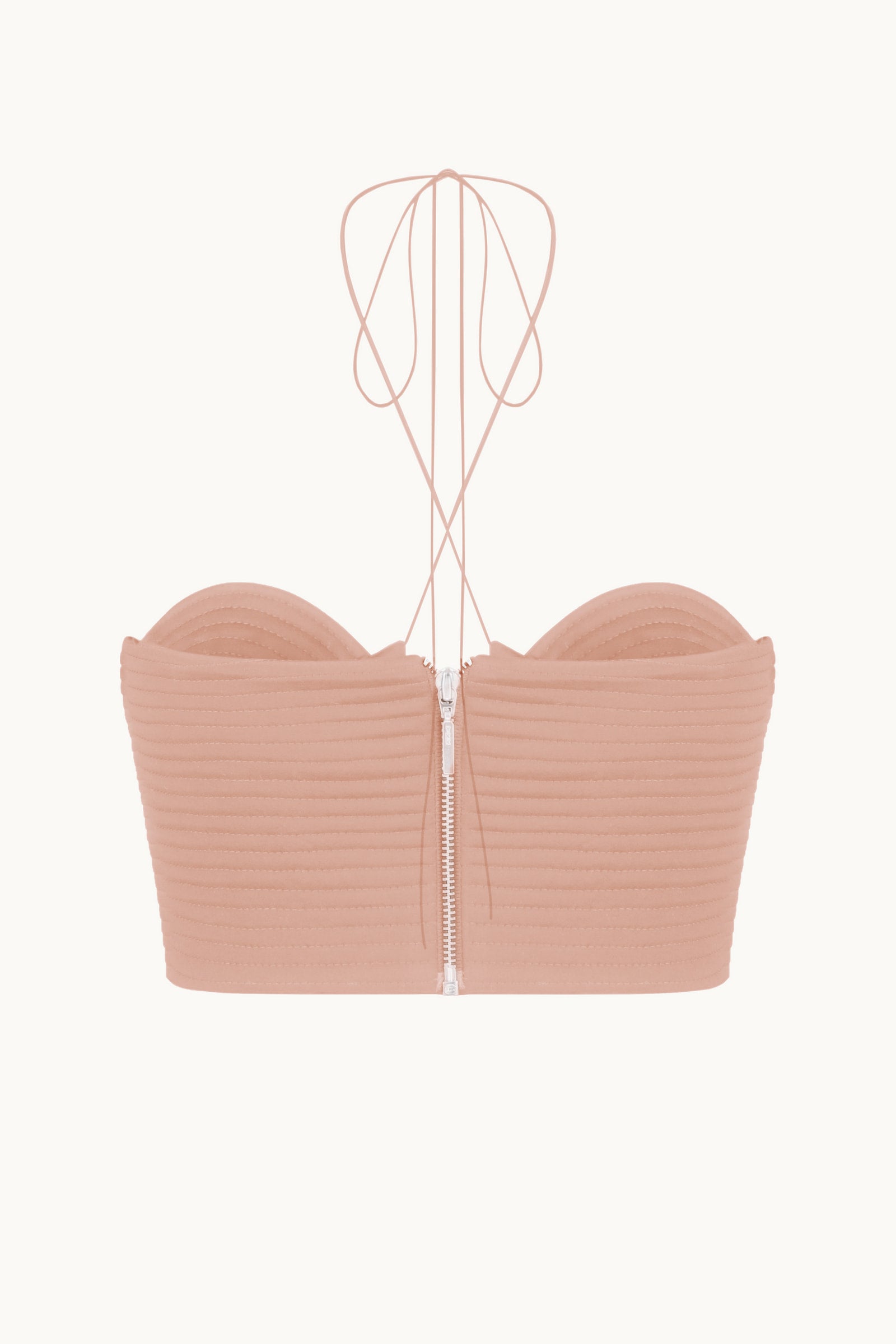 Gwen peach top back view