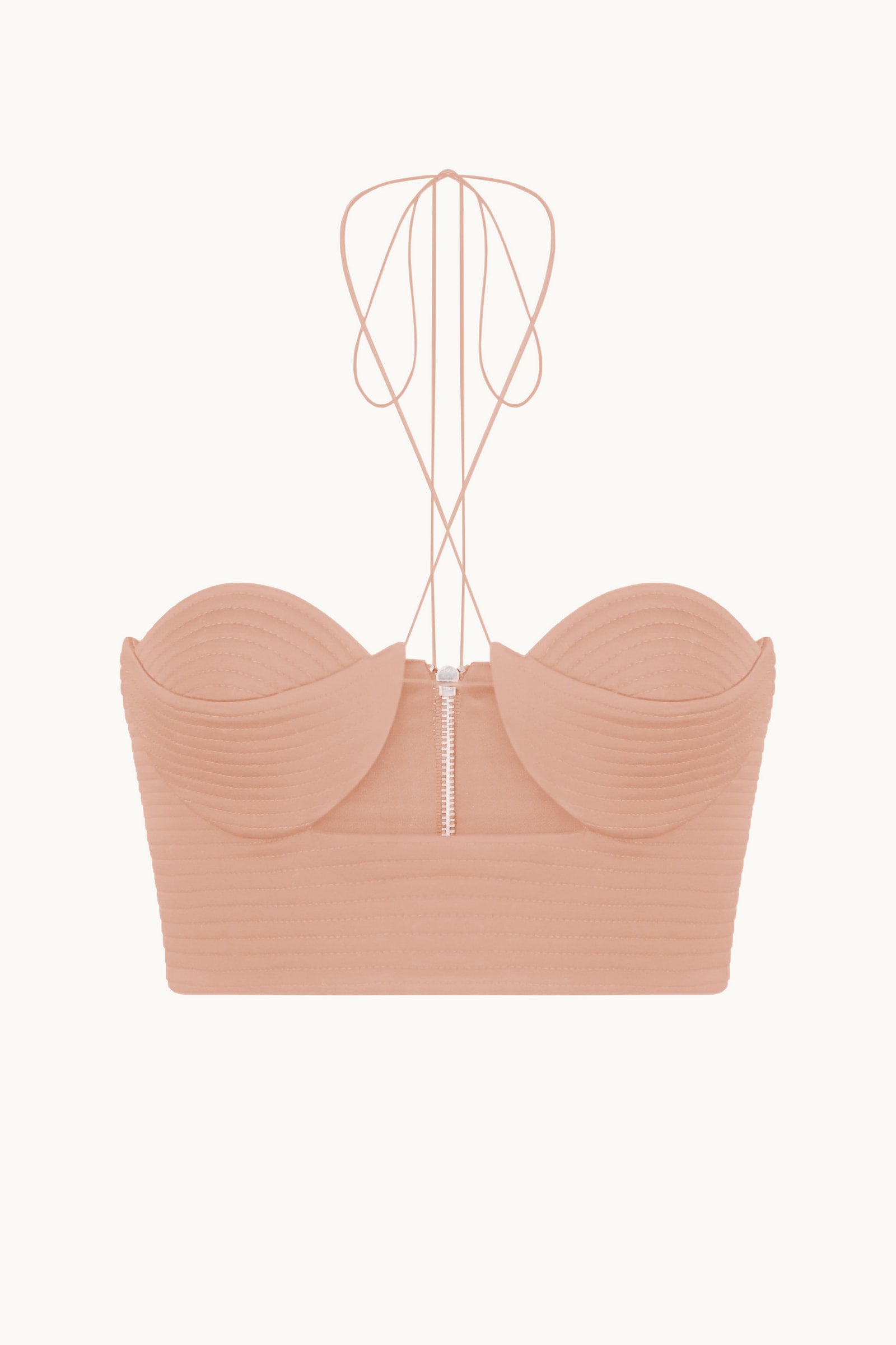 Gwen peach top front view