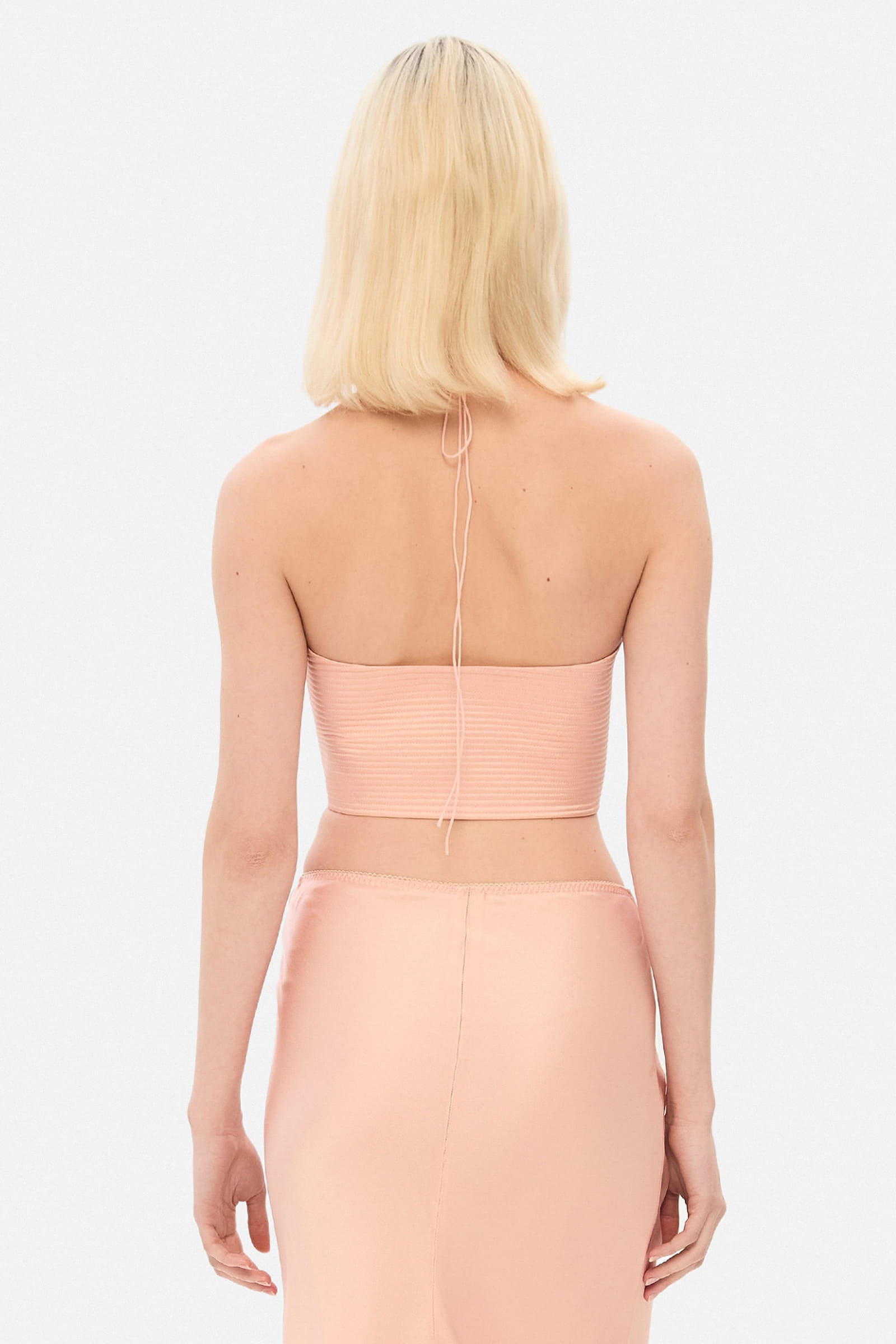 Model in Gwen top back view