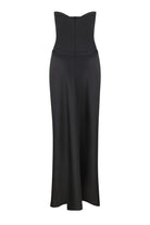 Silhouette Delancy maxi dress with a corset bodice back view