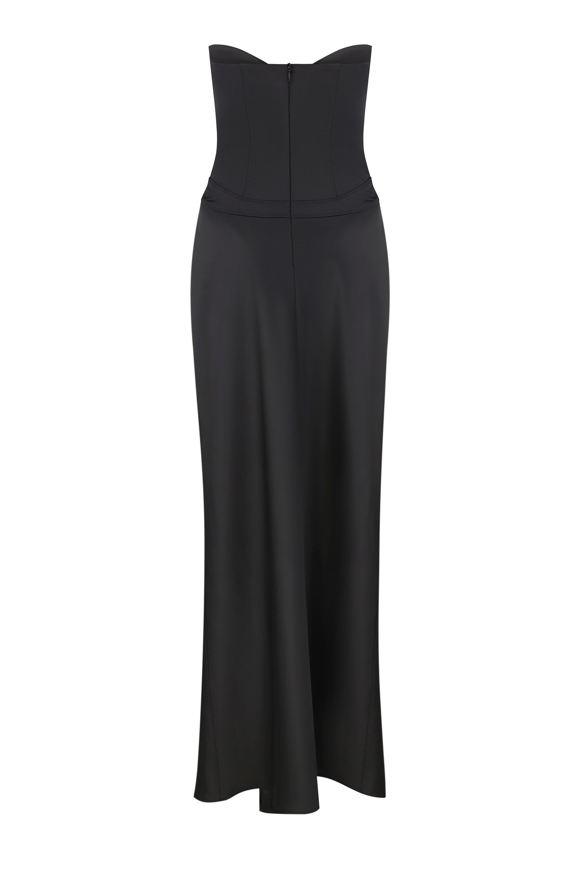 Silhouette Delancy maxi dress with a corset bodice back view