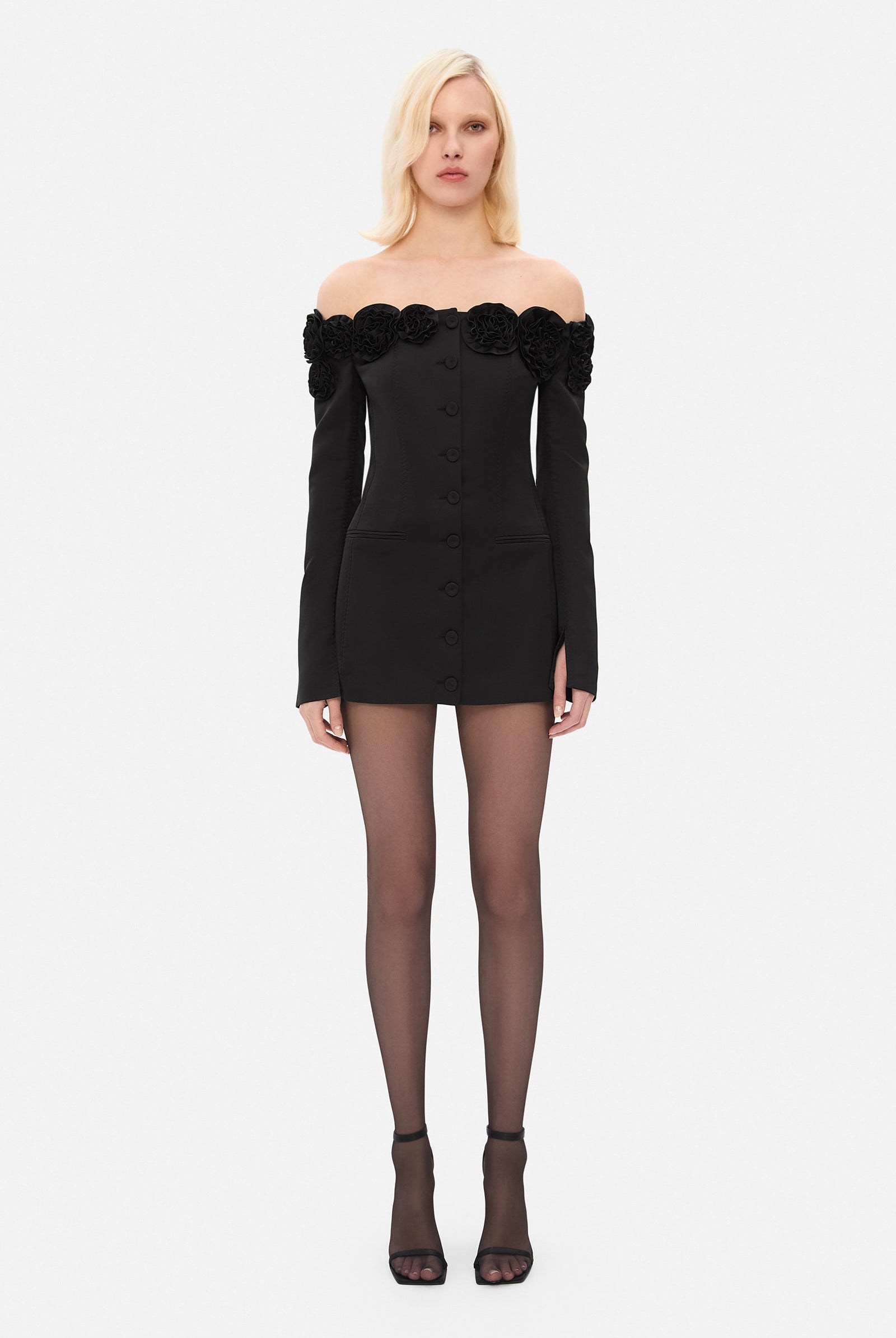 Model in Micaela dress front view