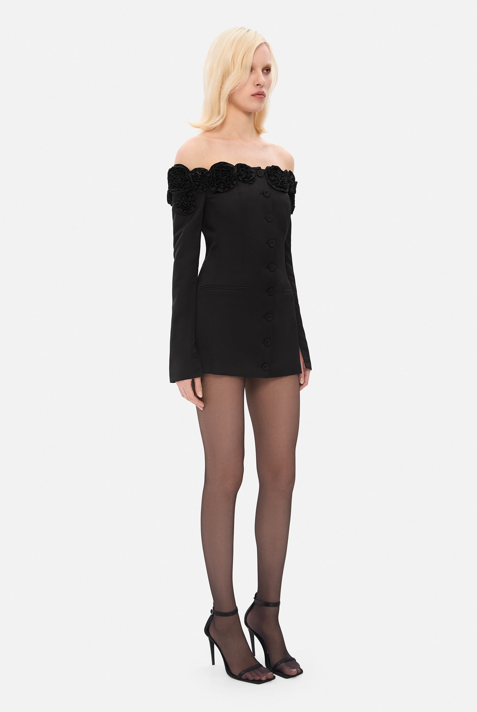 Model in Micaela dress side view