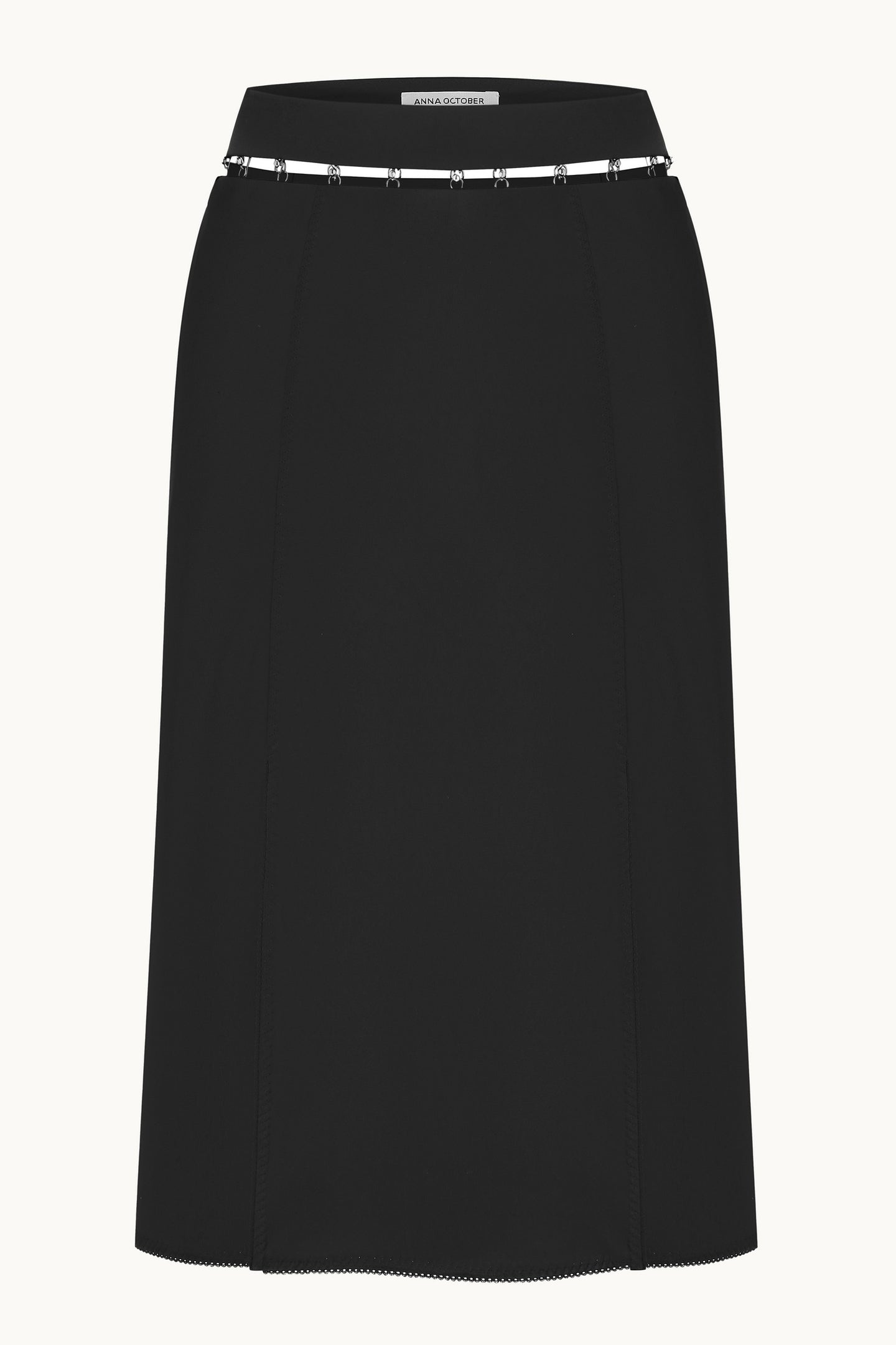 Yuna black skirt front view