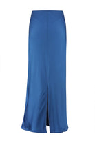 Rowena blue skirt back view