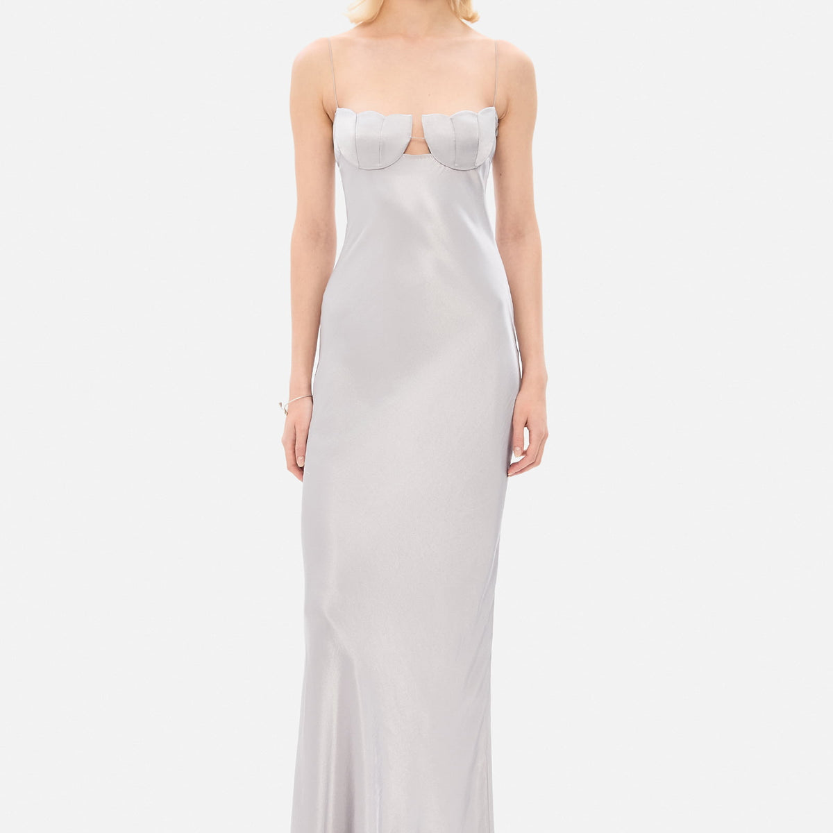 Tulip dress L / Silver