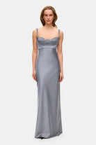 Model in maxi Yvette dress with cups front view