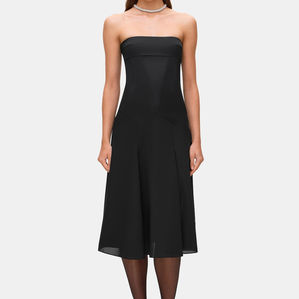 Robe Sans Bretelles Theory ORSOLYA - Laine Noire, Taille 6, Neuve Avec étiquette (valeur 335$)
