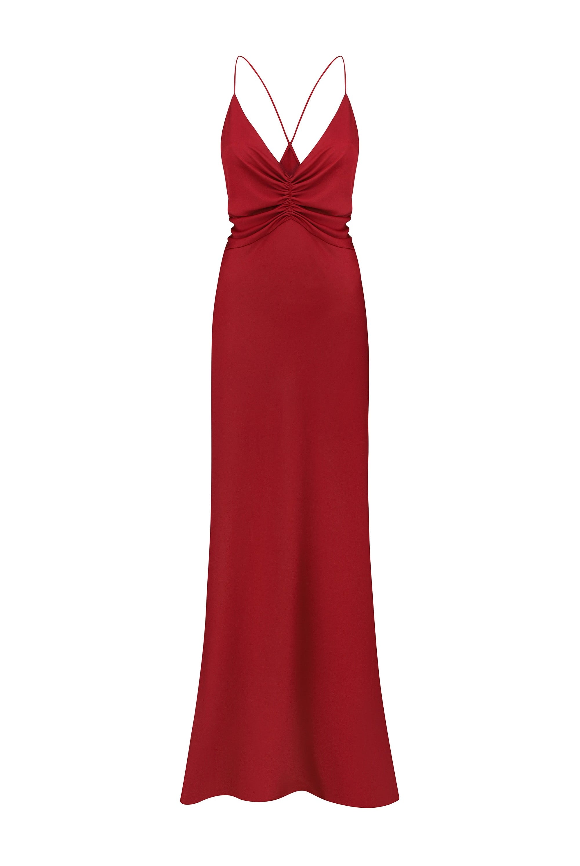 Berry Maltina dress on a white background, front view