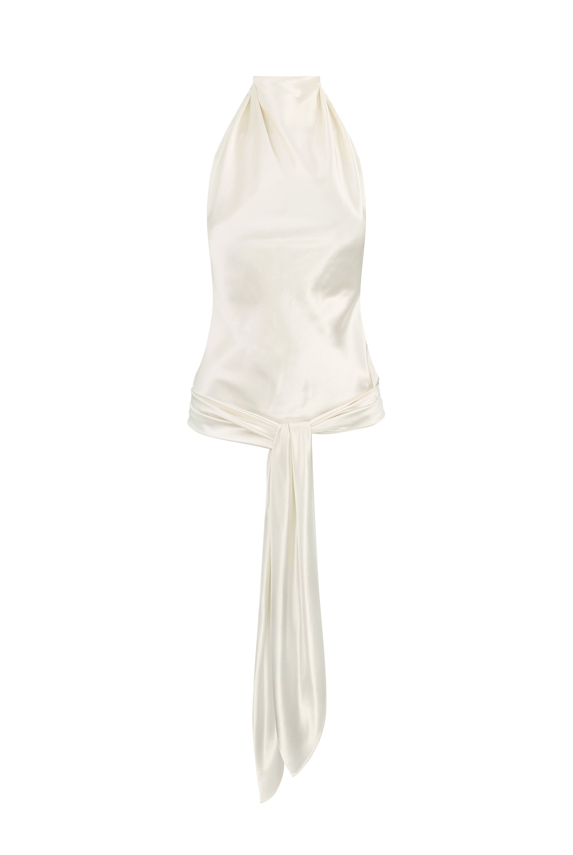Ivory sleeveless Soma top, front view