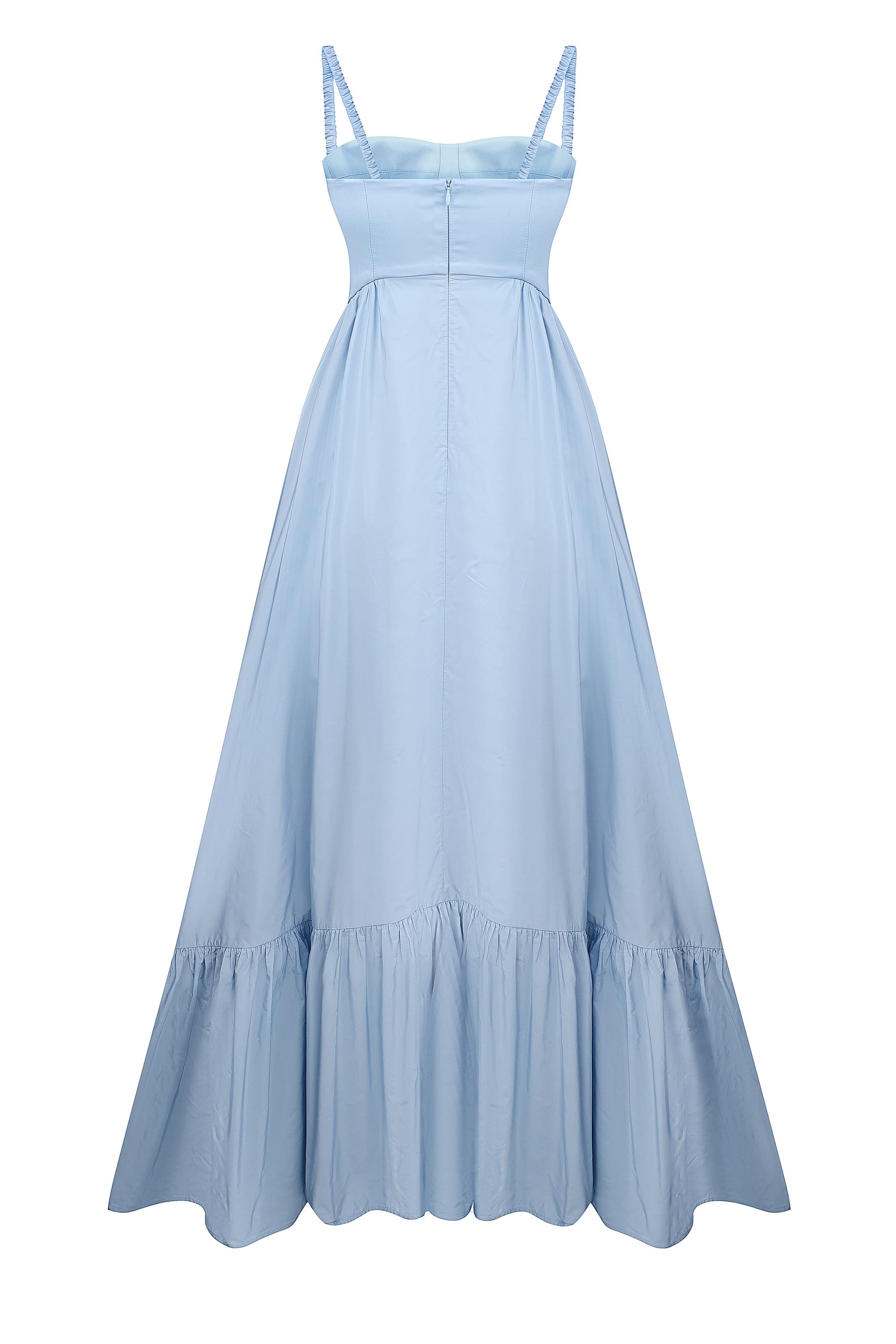 Snowdrop light blue dress back view