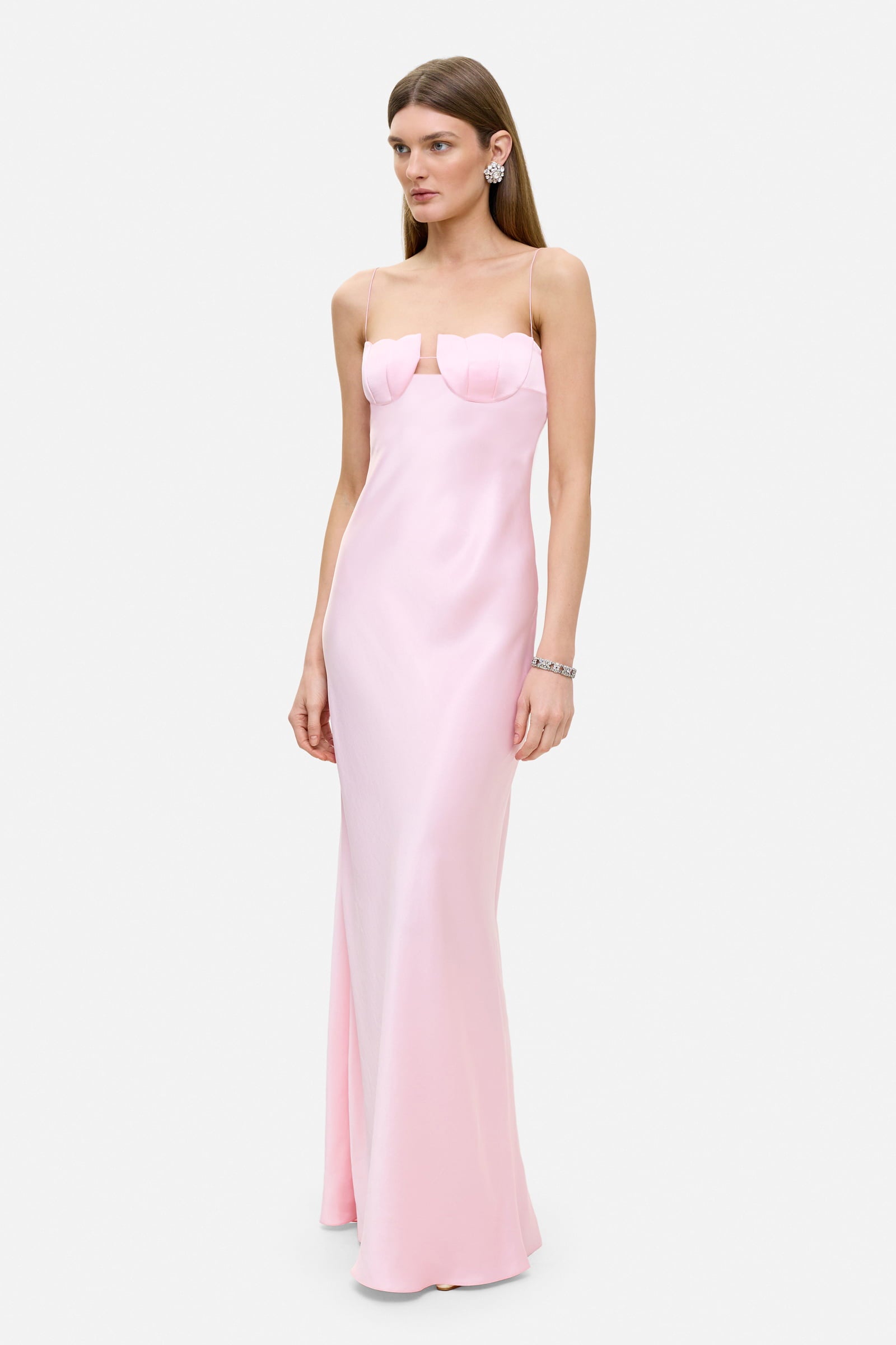 Model in Tulip dress side view