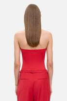 Model in Virginia top back view