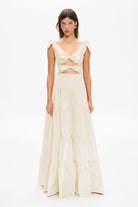 Model in Aymie dress front view