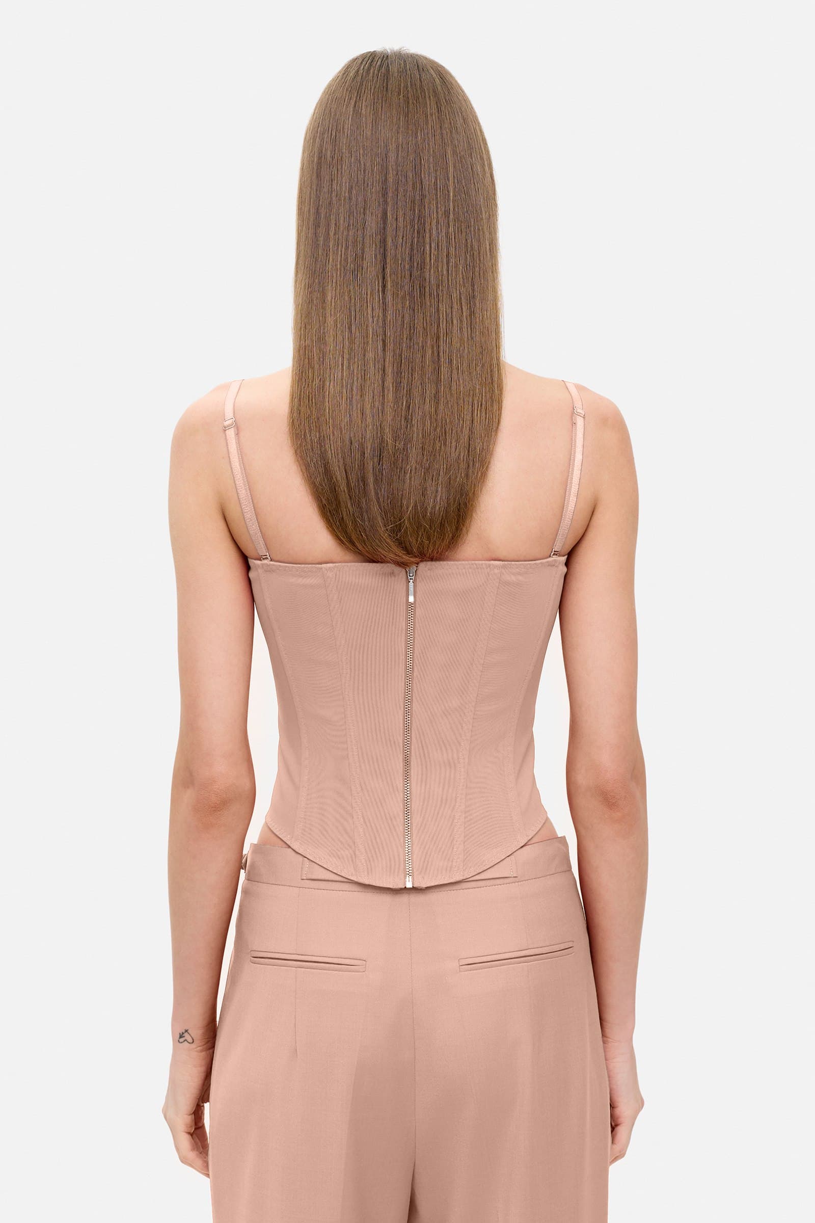 Model in Tulip Kiss corset back view