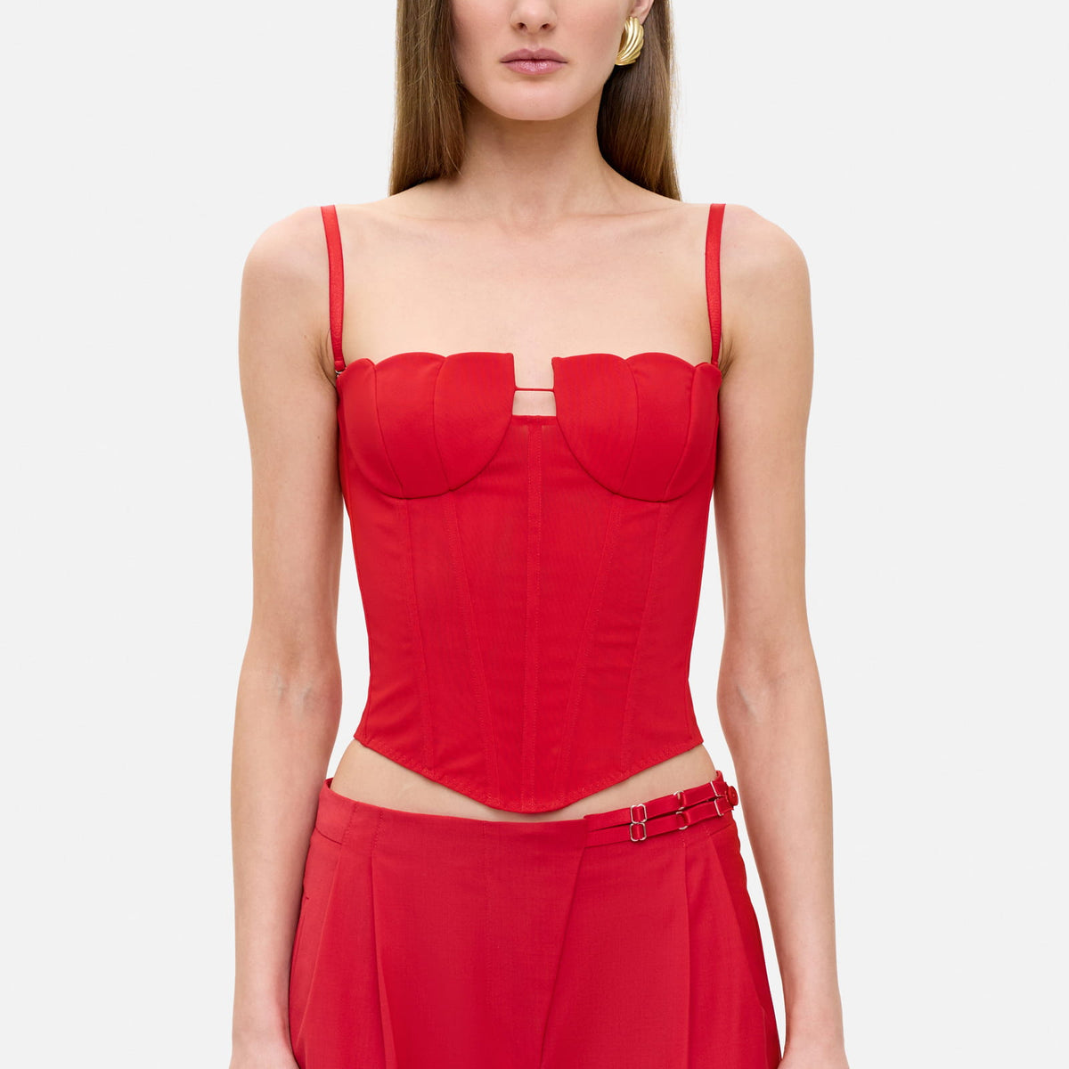 open lace back dress Tulip Kiss Corset M / Red