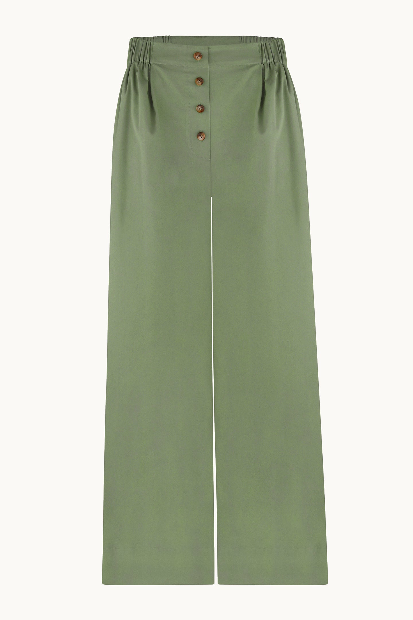 Melba olive trousers front view