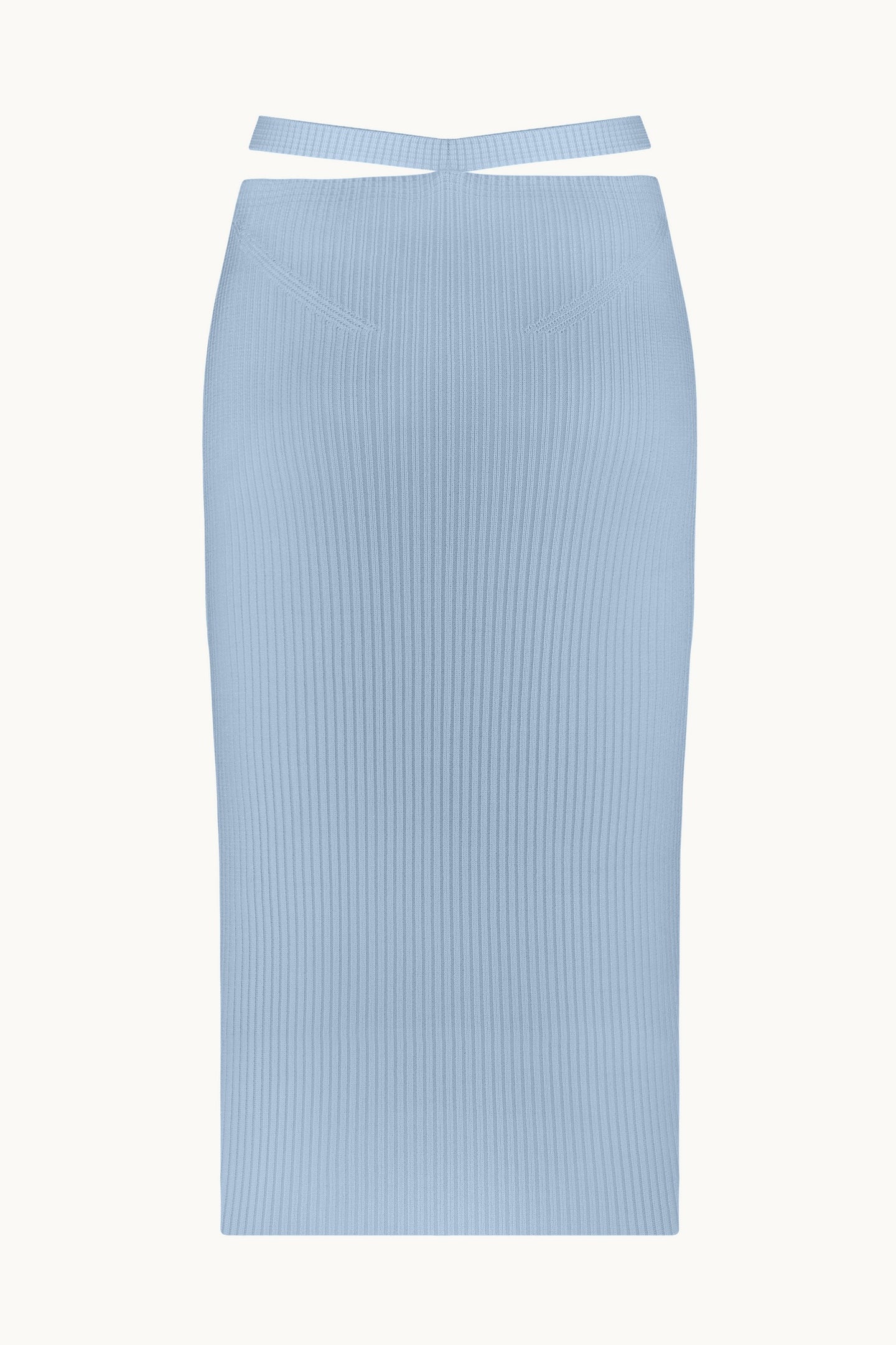 Alizee baby blue skirt back view
