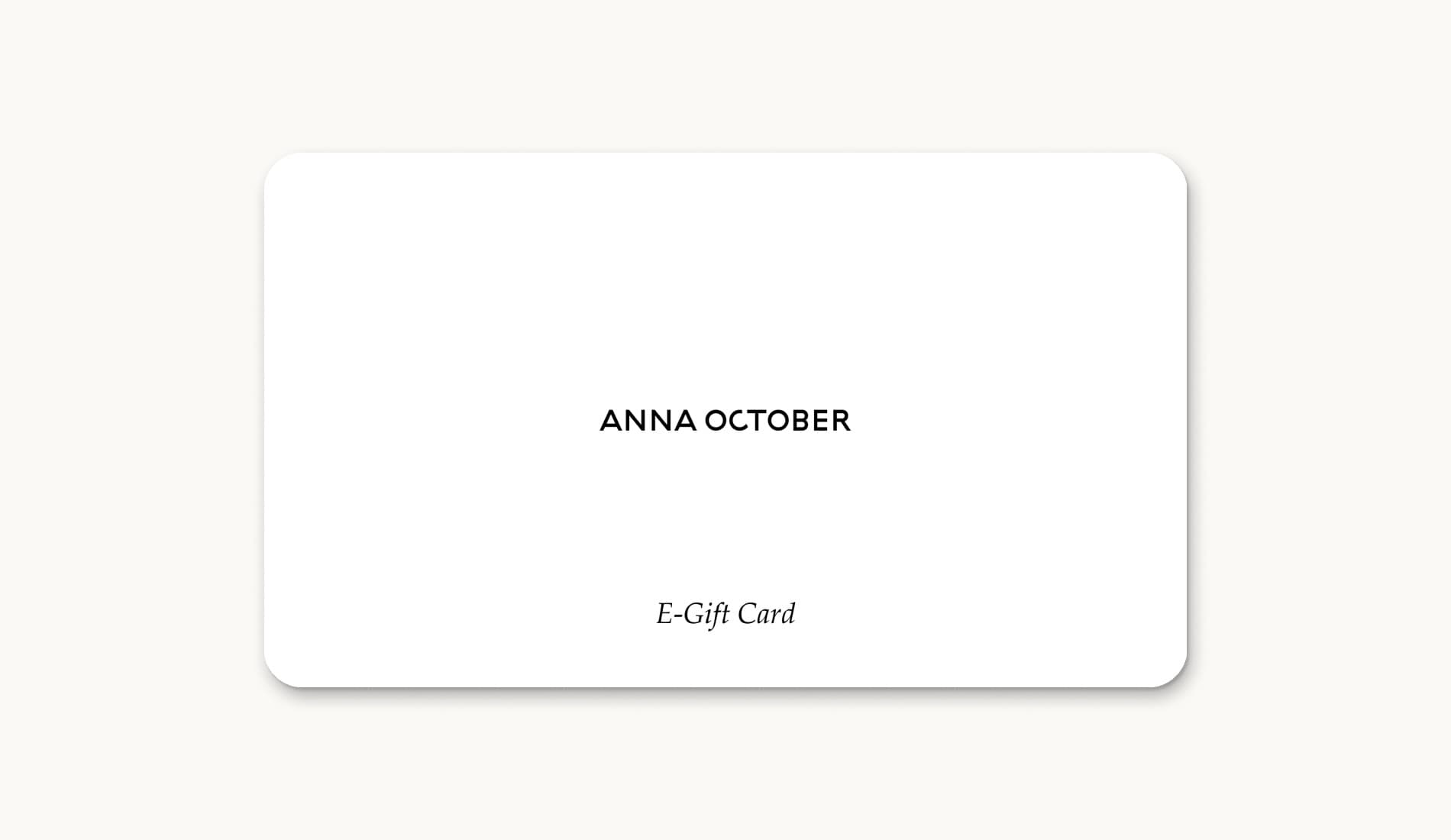 Anna October E-Gift Card