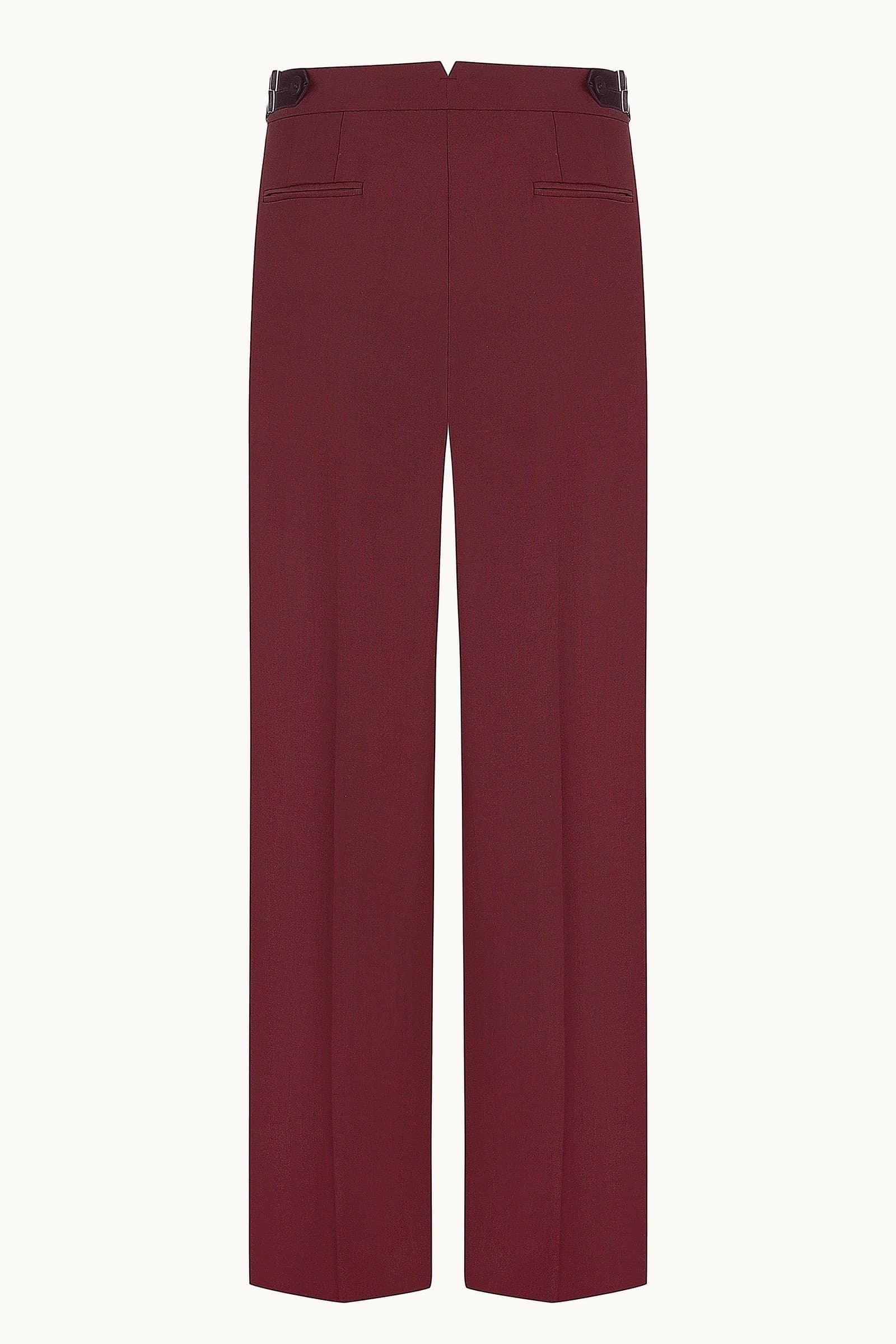 Nora burgundy pants back view