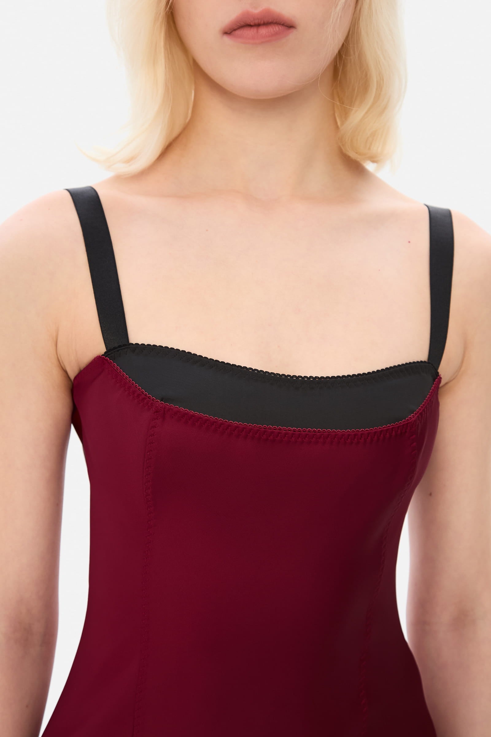 Model in Dancer dress front view detail