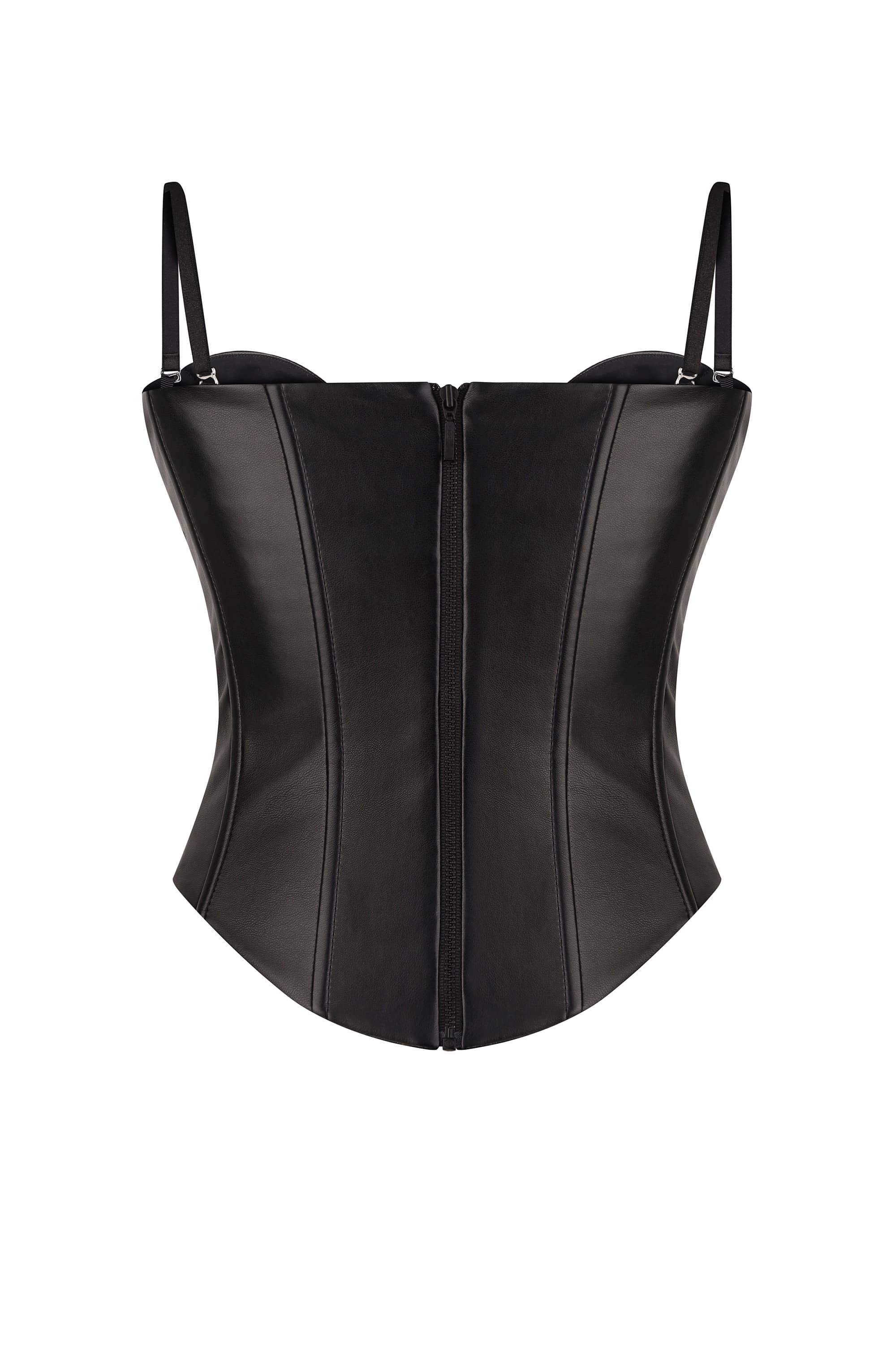Ruslana leather corset back view