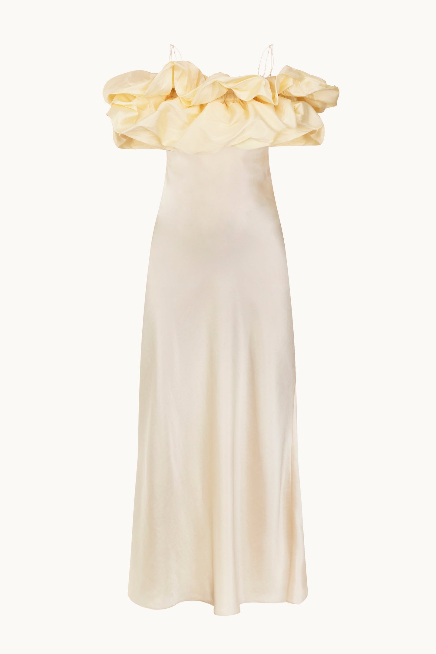 Simone ivory dress front view