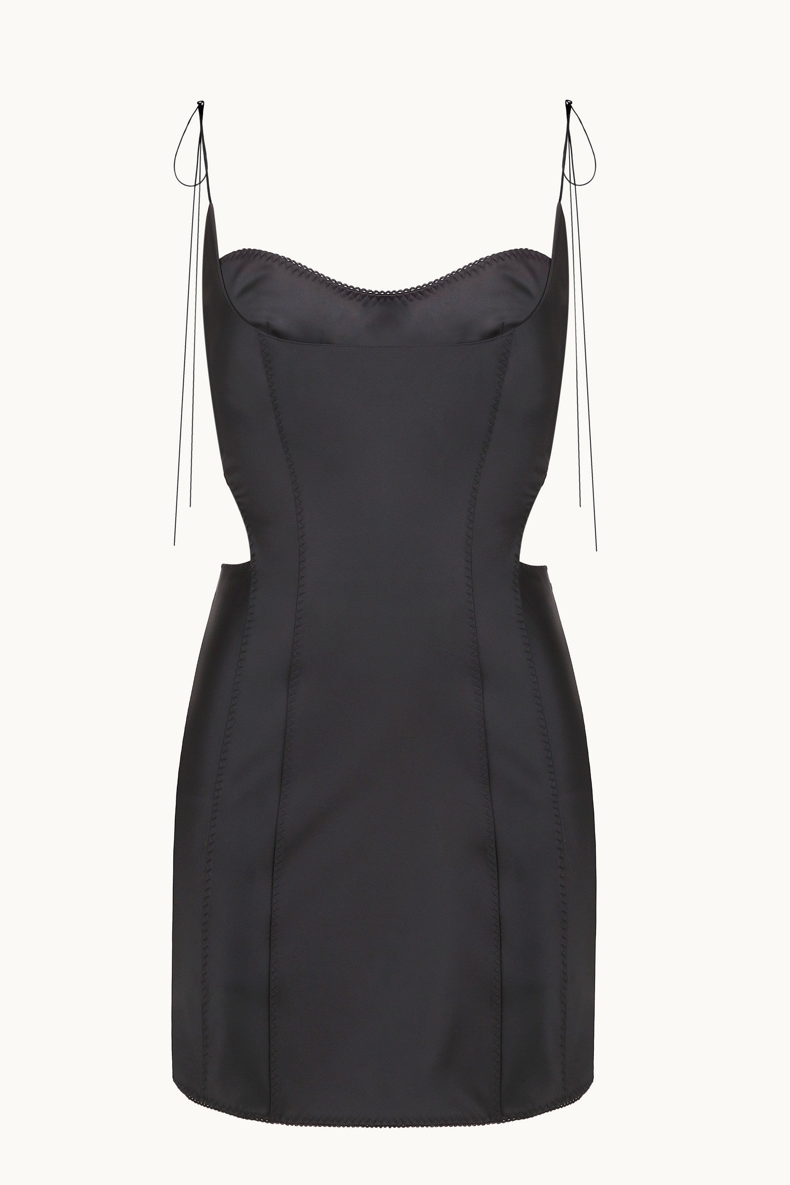 Vivienne black dress front view