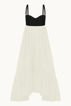 Cicely black/ivory dress front view