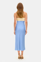 Model in Brigid dress back view
