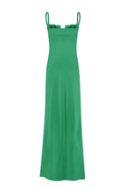 Tulip maxi dress with tulip-shaped decorated cups back view