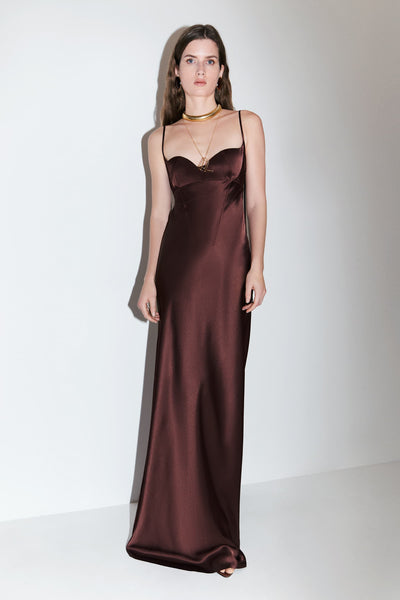 Isolde dress M / Brown