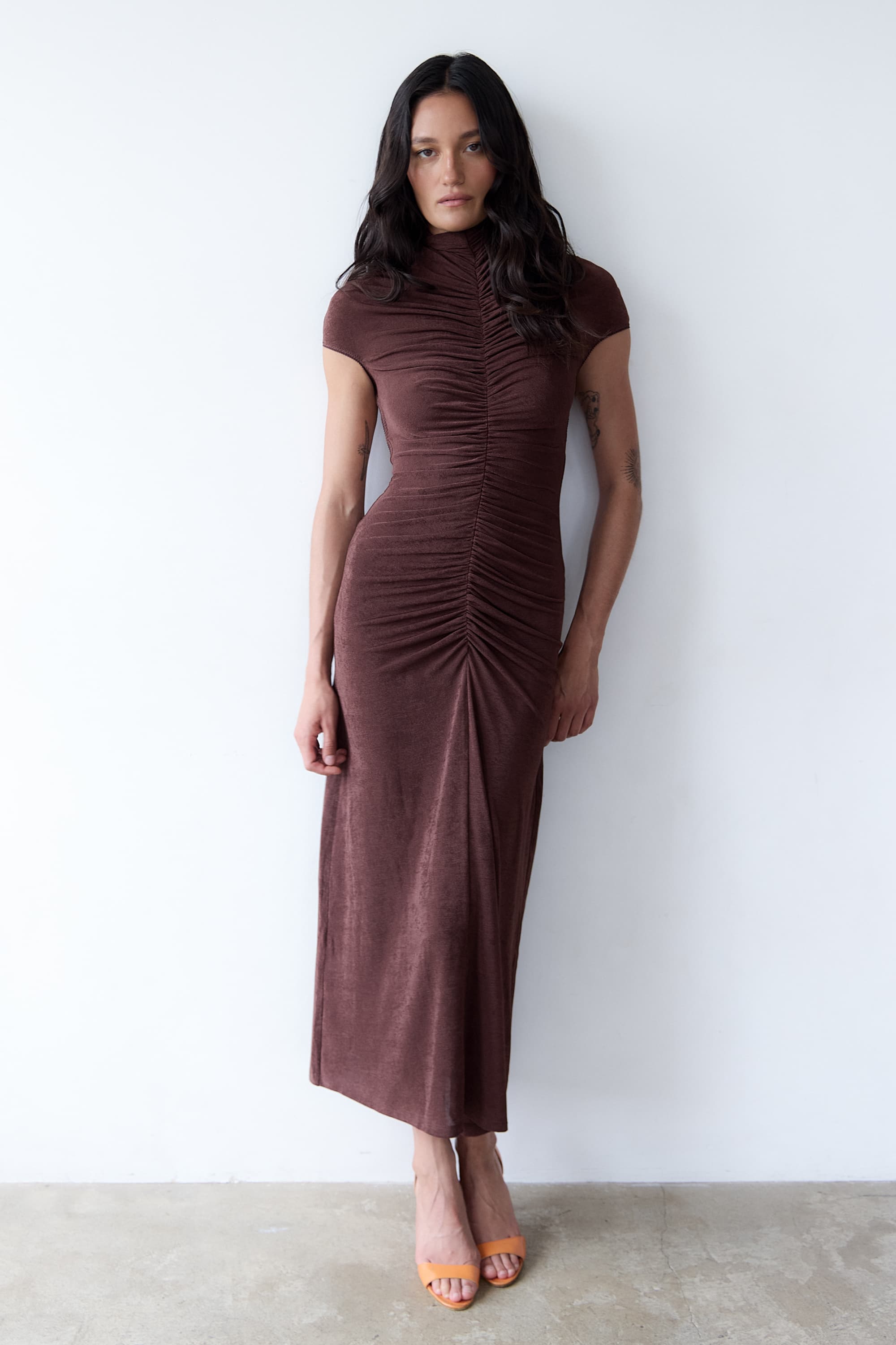 Priscilla dress M / Brown