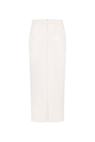 White Kaya skirt on a white background, back view