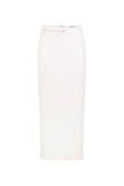 White Kaya skirt on a white background, front view