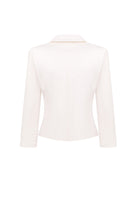 White Giada jacket on a white background, back view