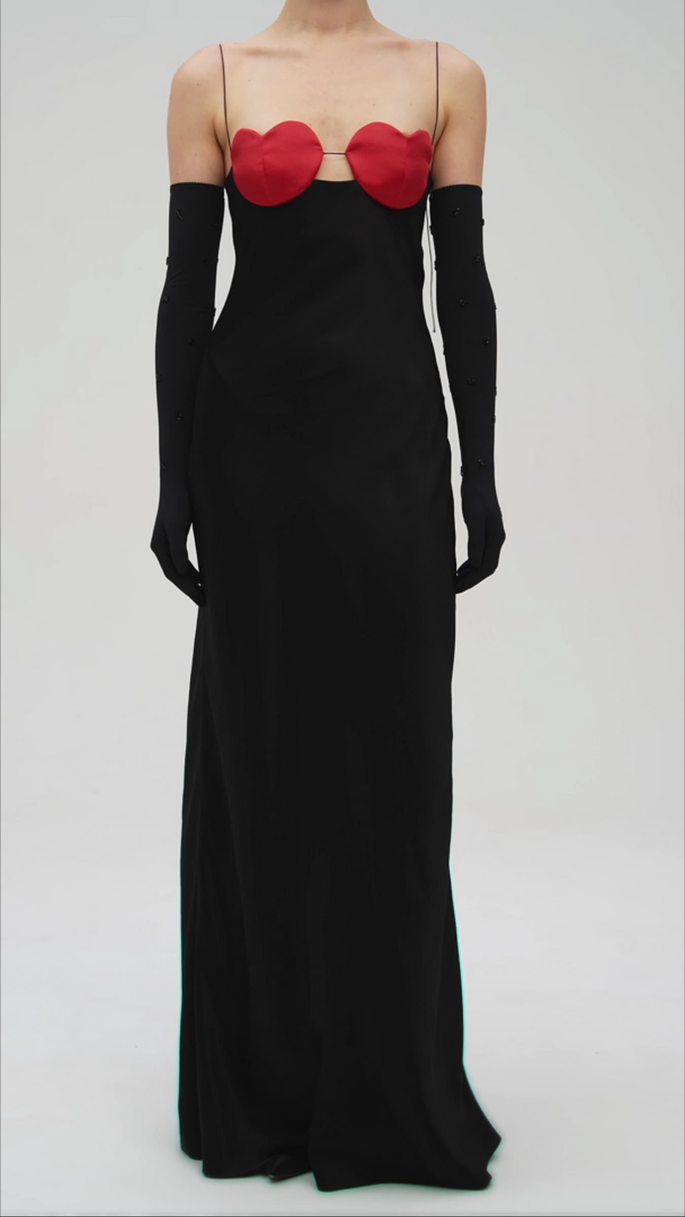 Anna Kennedy: Wide-Leg Crepe Jumpsuit with Bikini Neckline