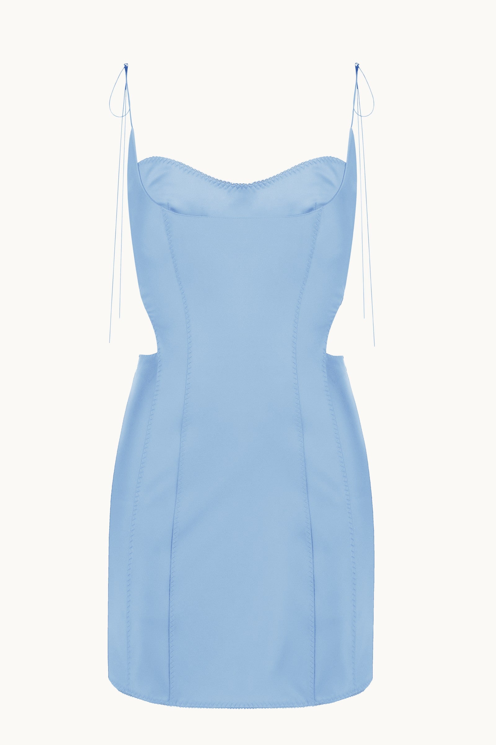 Vivienne baby blue dress front view