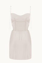 Vivienne ivory dress back view