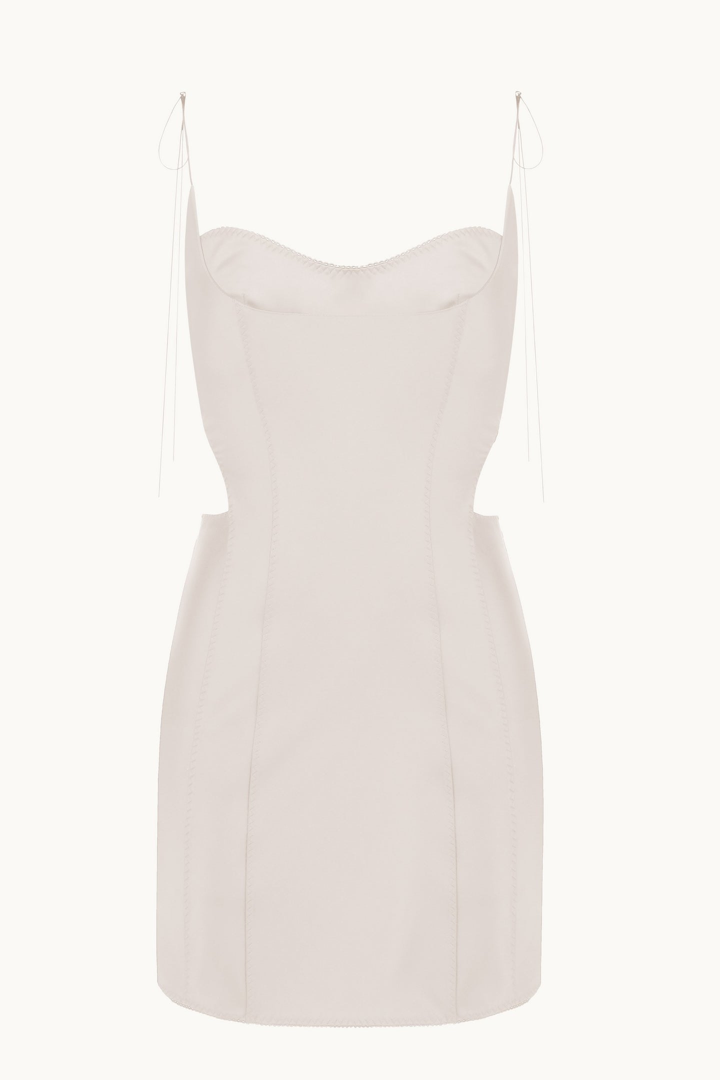 Vivienne ivory dress front view