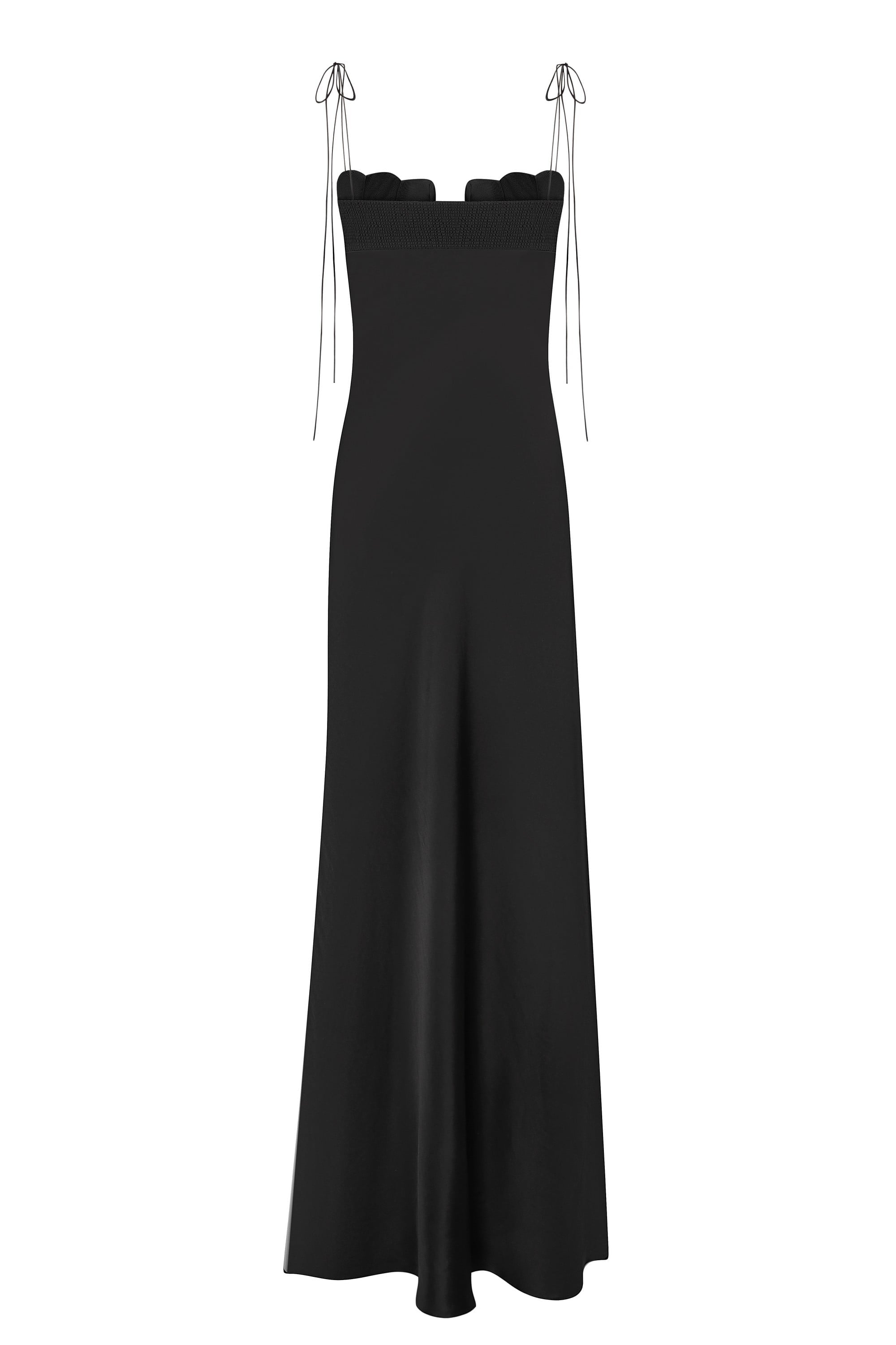 Tulip black dress back view