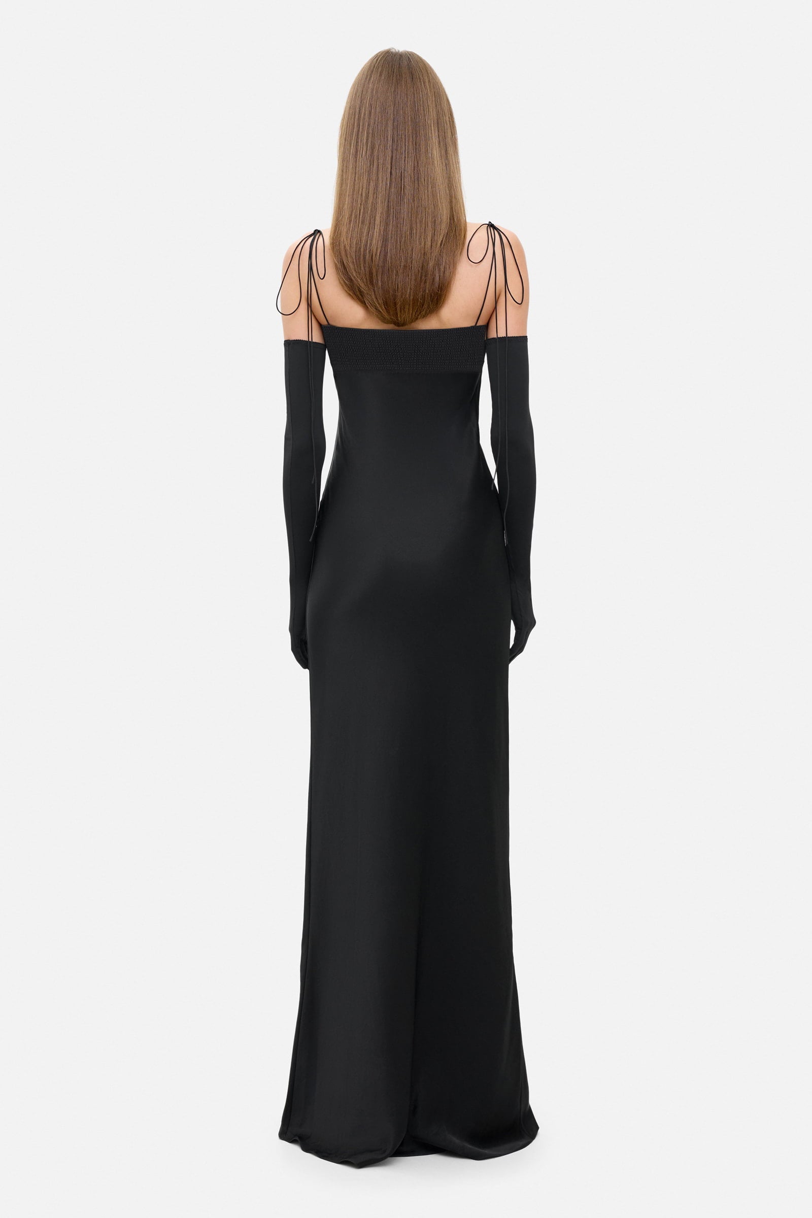Model in Tulip dress back view