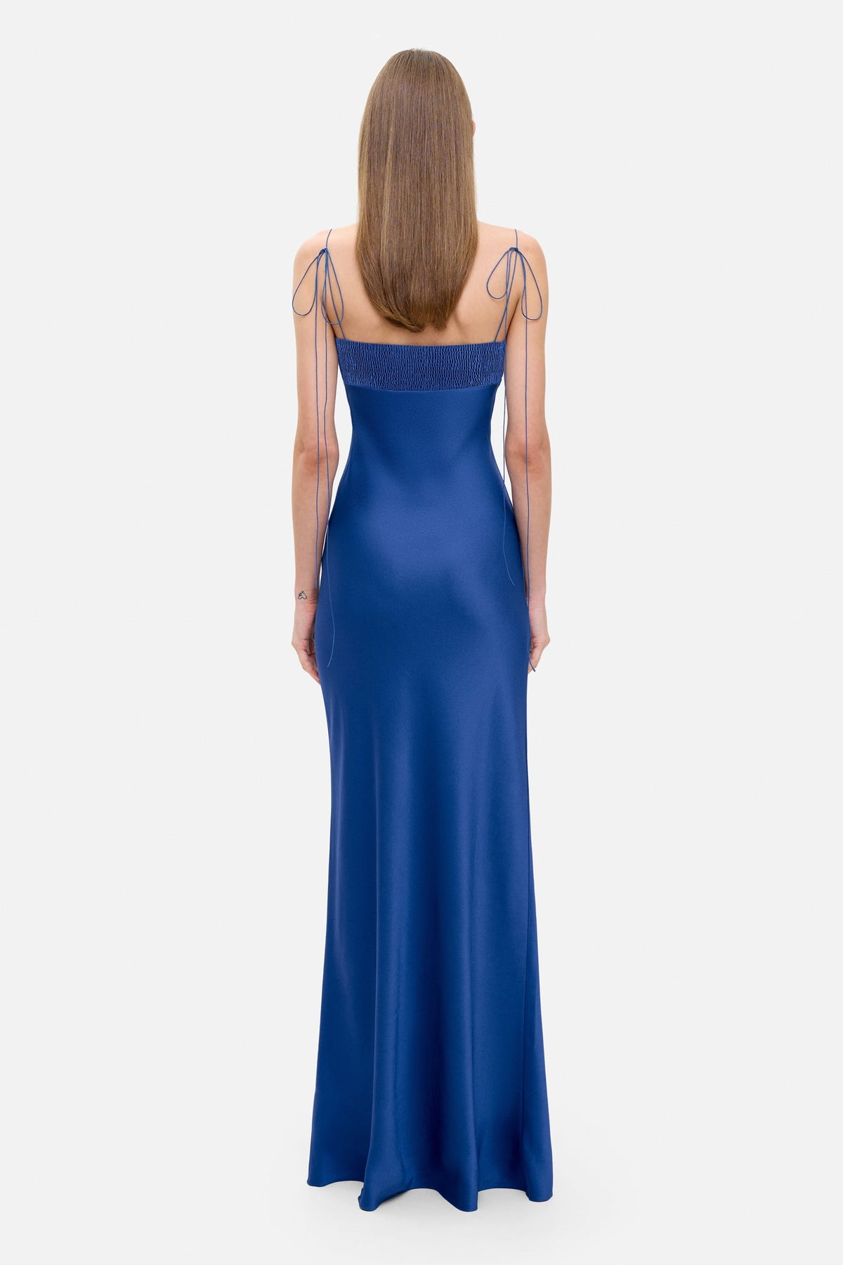 ANNA OCTOBER Tulip Maxi Dress in BLUE