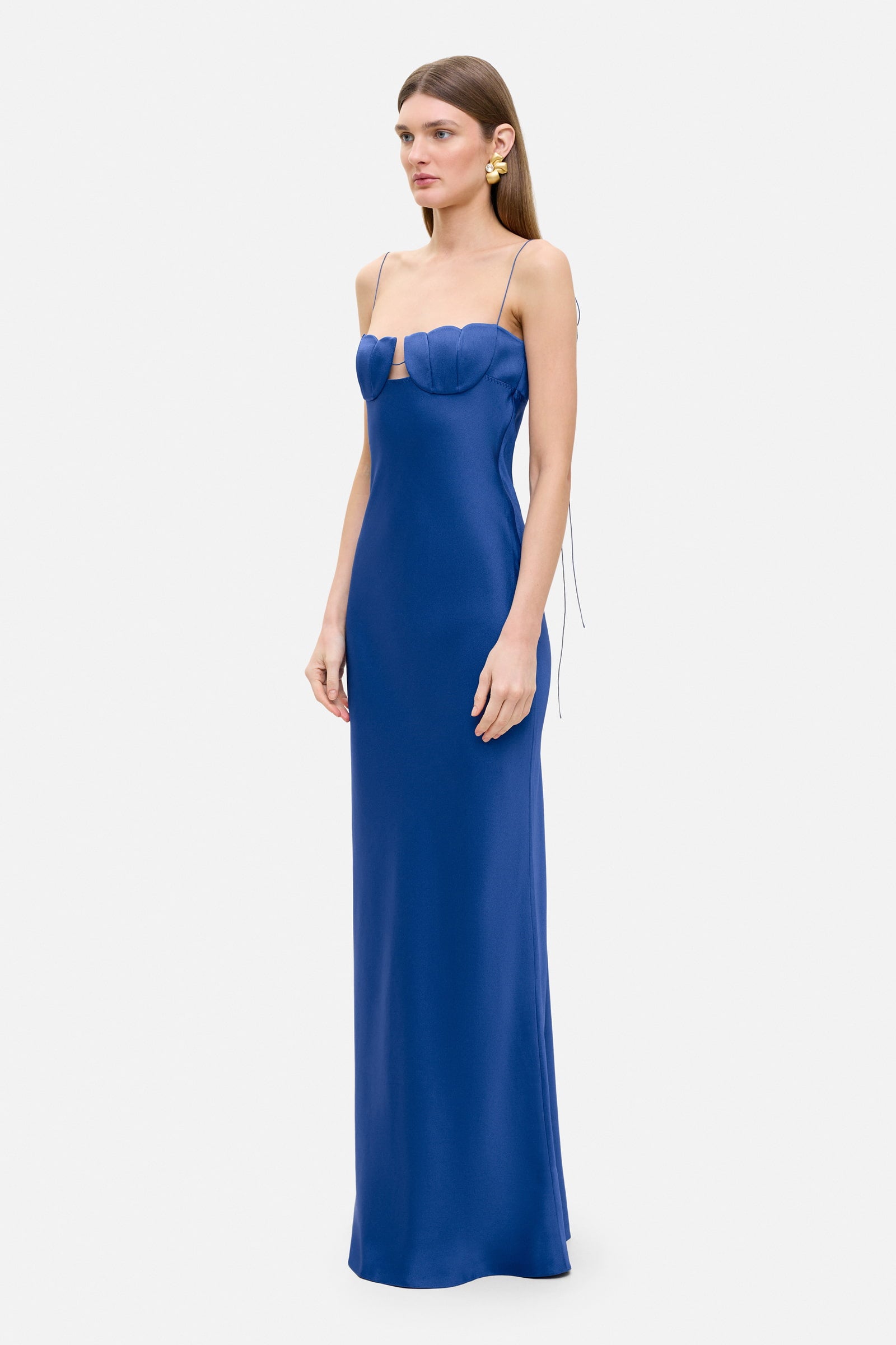 Model in Tulip dress side view