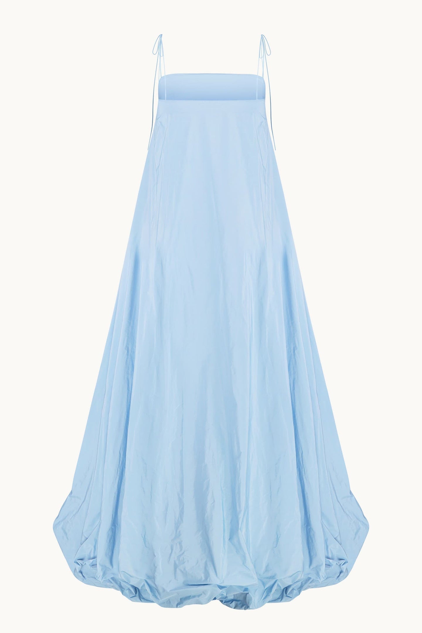 Luis baby blue dress back view