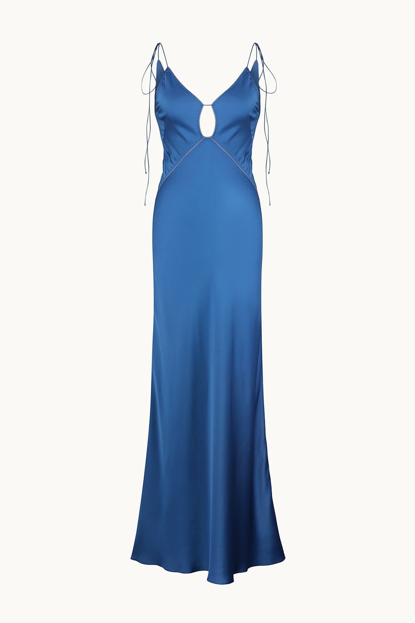 Terrin blue dress front view