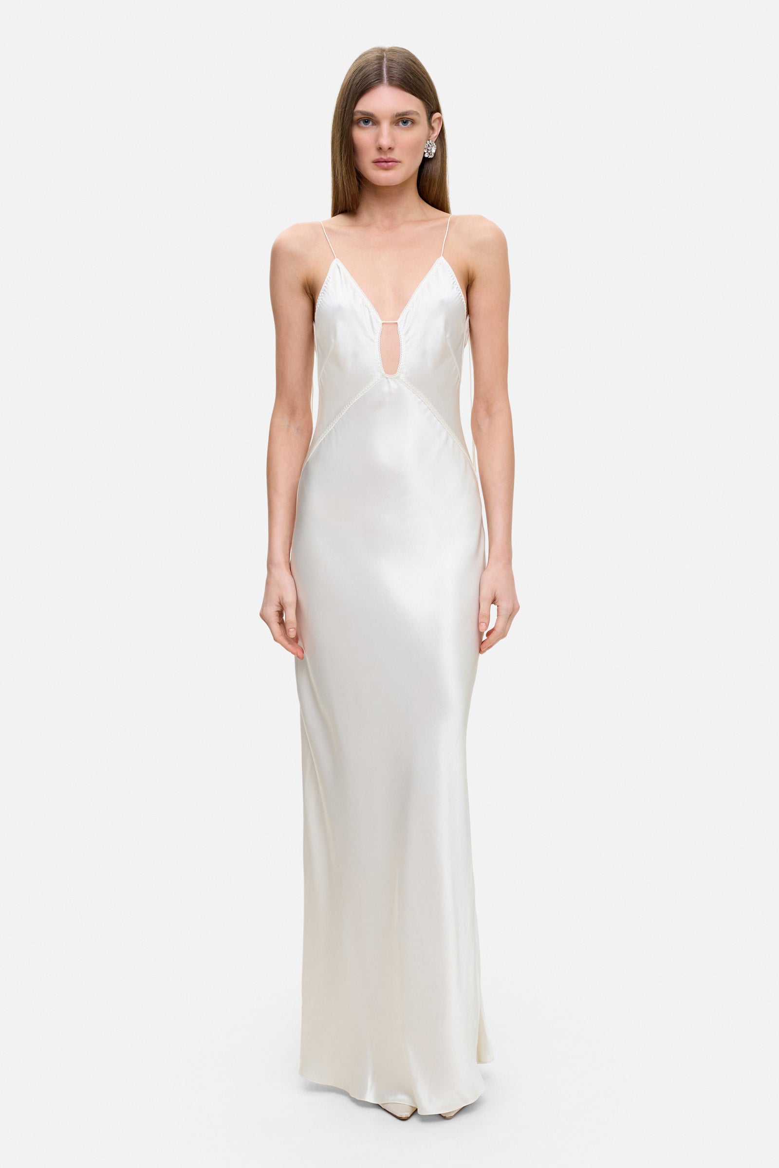 Anna October Sarah Midi Dress In Ivory | ModeSens